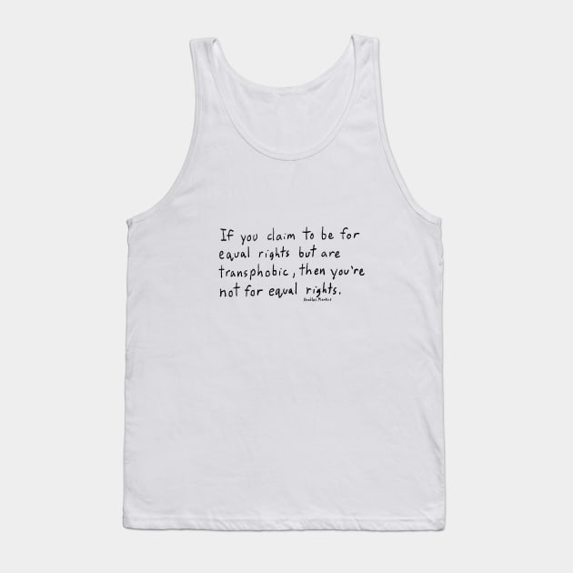 Equal Rights (transparent background) Tank Top by doodlesmarkus